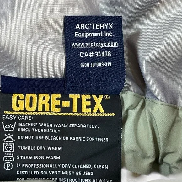 Arc'teryx Theta SV Bib Pants Womens Medium Zinc Gray Gore-Tex Shell Canada Made - Picture 15 of 16